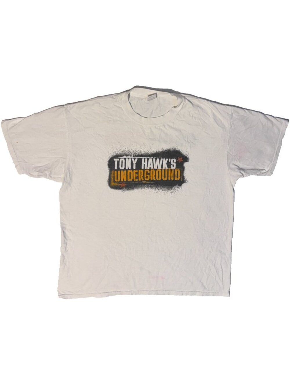 Vintage 2003 Tony Hawk's Underground T Shirt XL White Game Promo THUG Skater